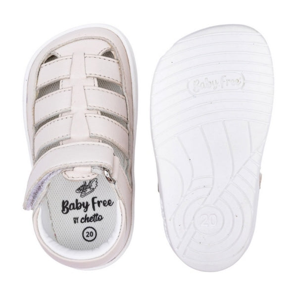 SANDALIA BAREFOOT EN PIEL BABY FREE BY CHETTO
