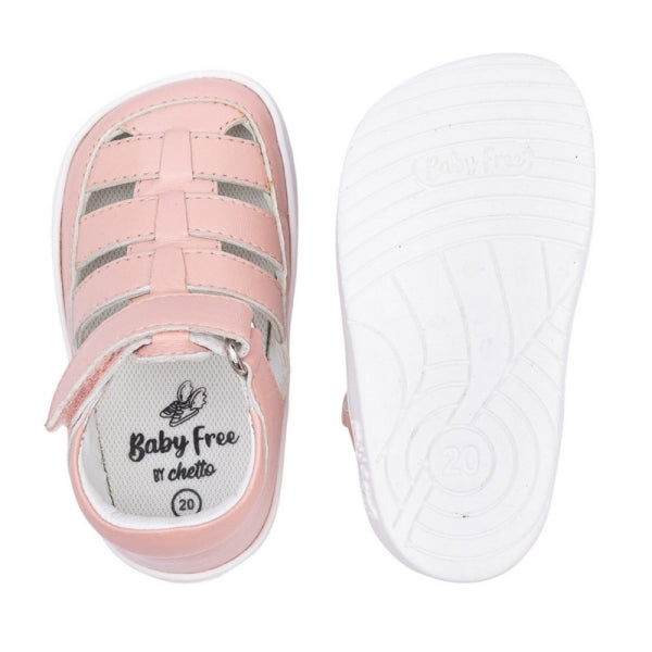 SANDALIA BAREFOOT EN PIEL BABY FREE BY CHETTO