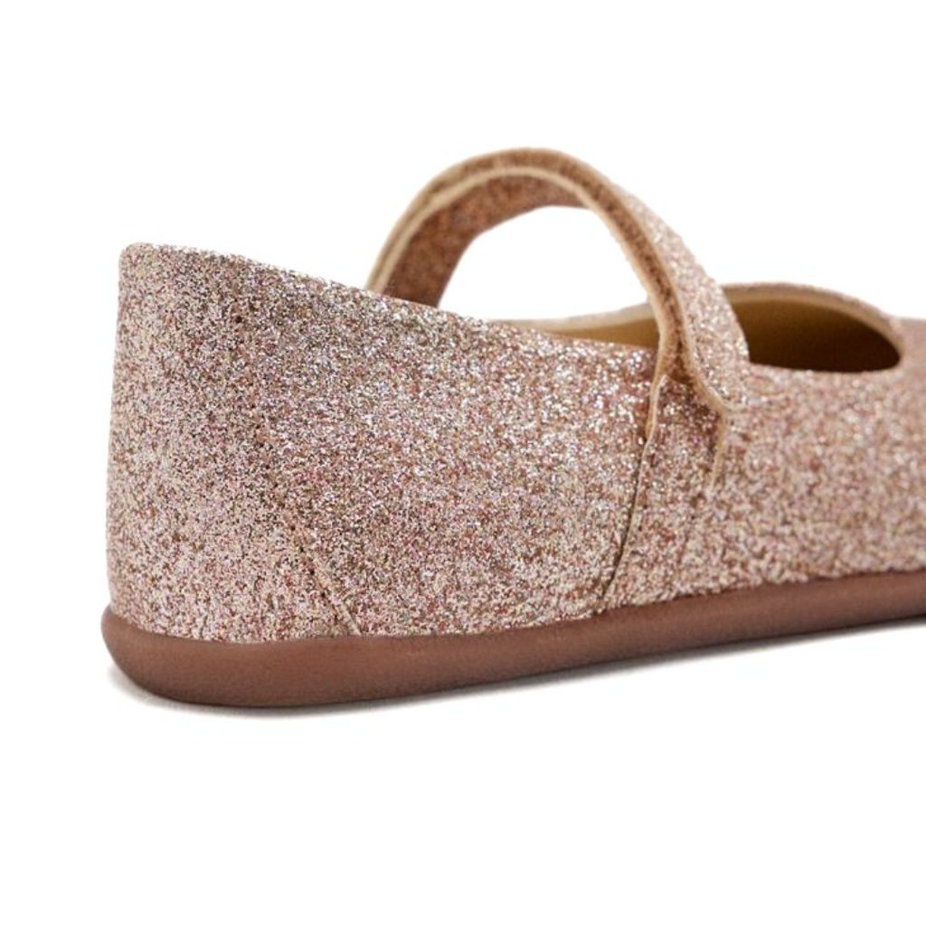 BAILARINAS INFANTILES BAREFOOT DE CUERO BRILLANTE