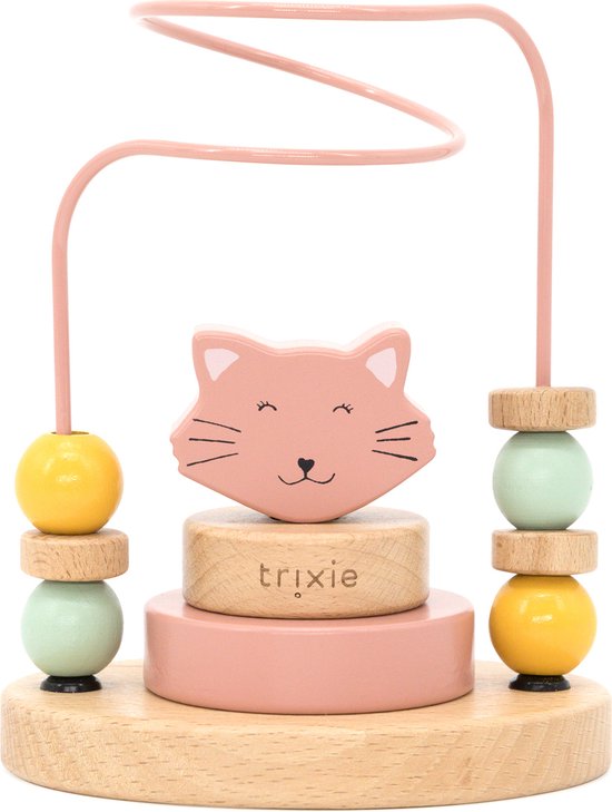 laberinto de cuentas de madera mrs. cat