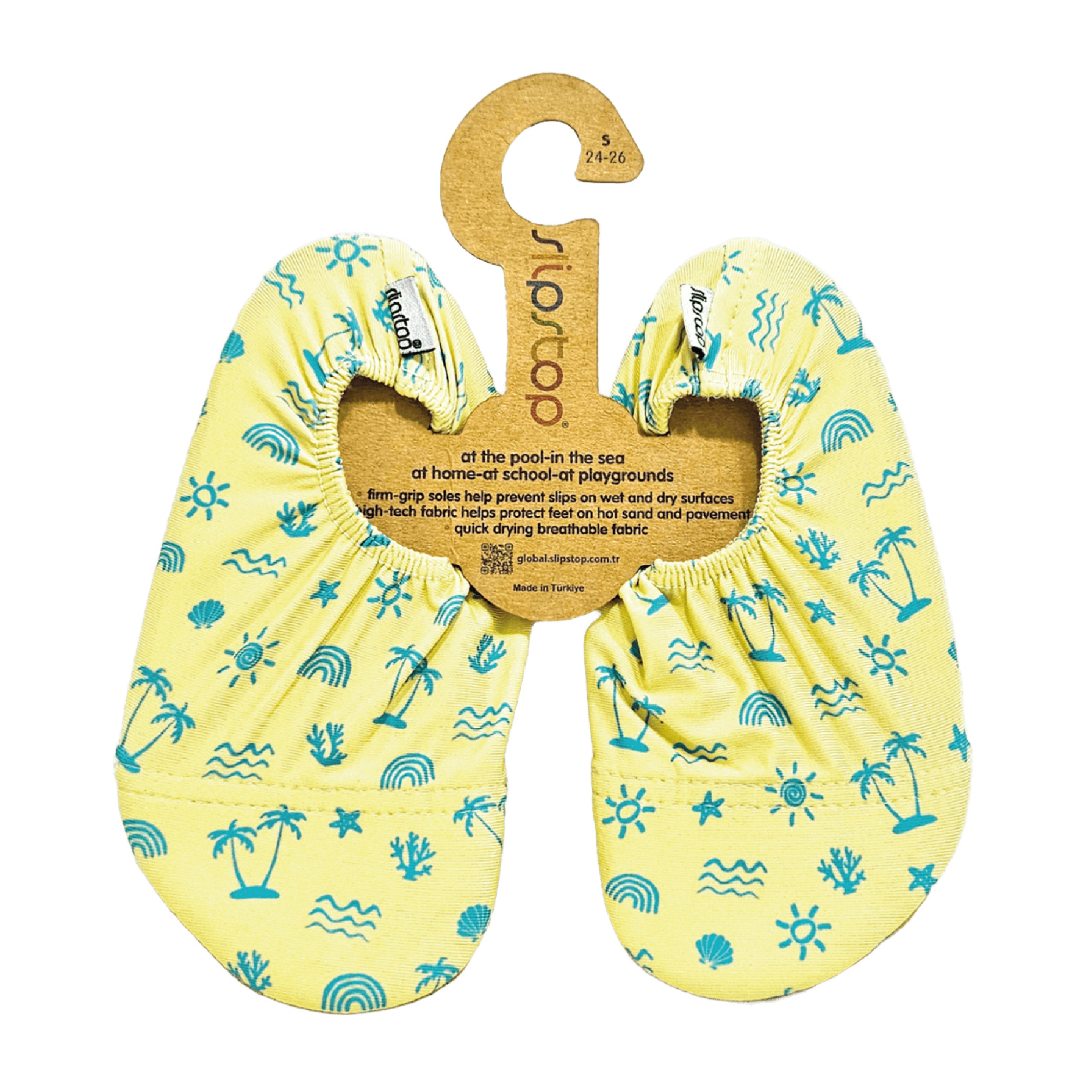 ZAPATILLAS ANTIDESLIZANTES SLIPSTOP NEON PALMS