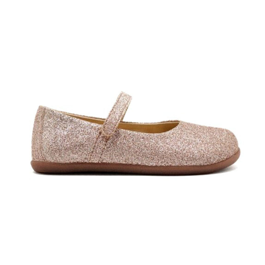 BAILARINAS INFANTILES BAREFOOT DE CUERO BRILLANTE