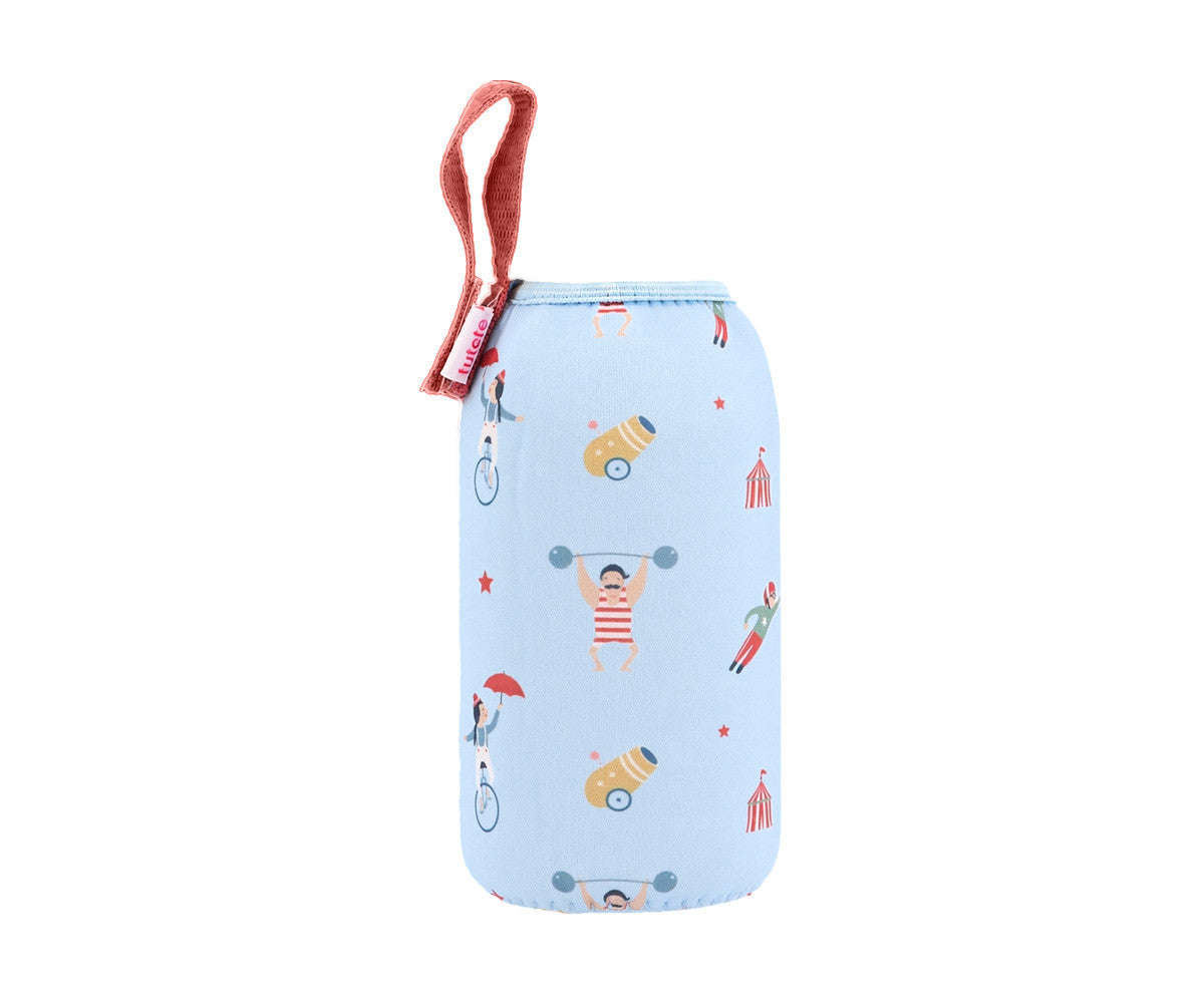 BOTELLA INFANTIL DE ACERO INOXIDABLE CON FUNDA DE NEOPRENO TUTETE CIRCUS SHOW 500 ML