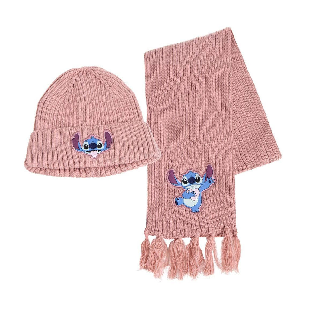 BUFANDA Y GORRO STITCH