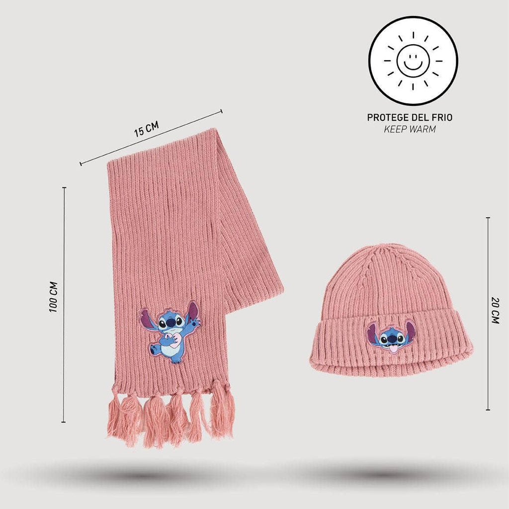BUFANDA Y GORRO STITCH