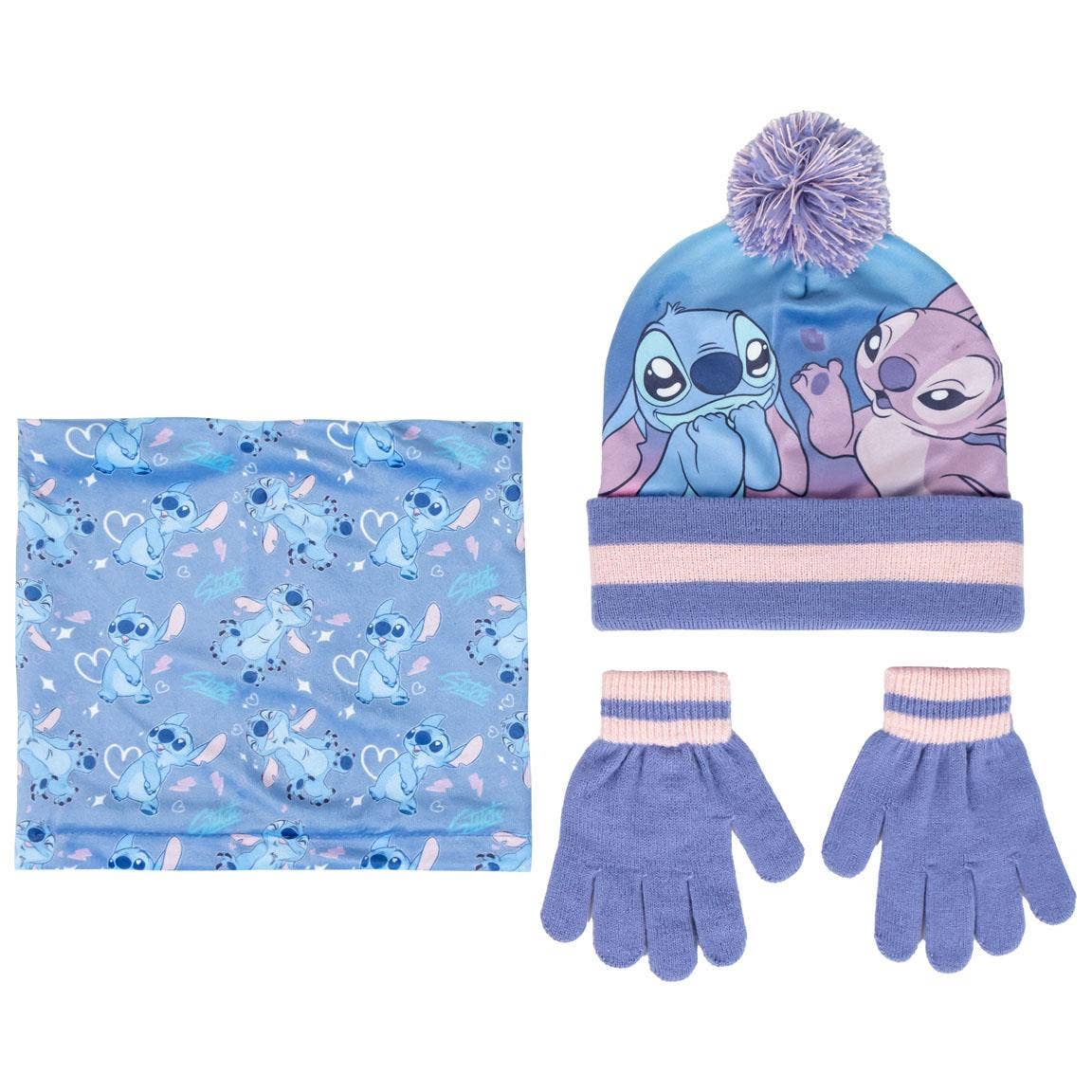 GORRO Y GUANTE SNOOD STITCH