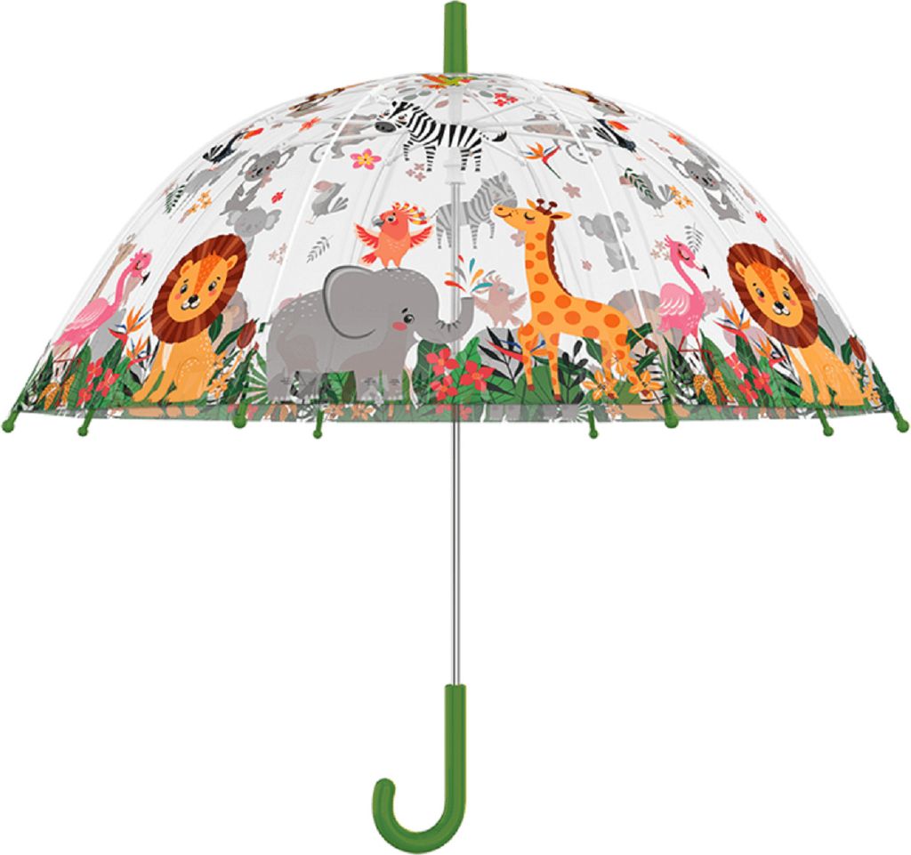 Paraguas infantil transparente Jungle Esschert Design