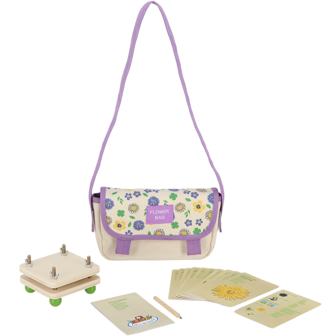Bolsa explorador flores Esschert Design