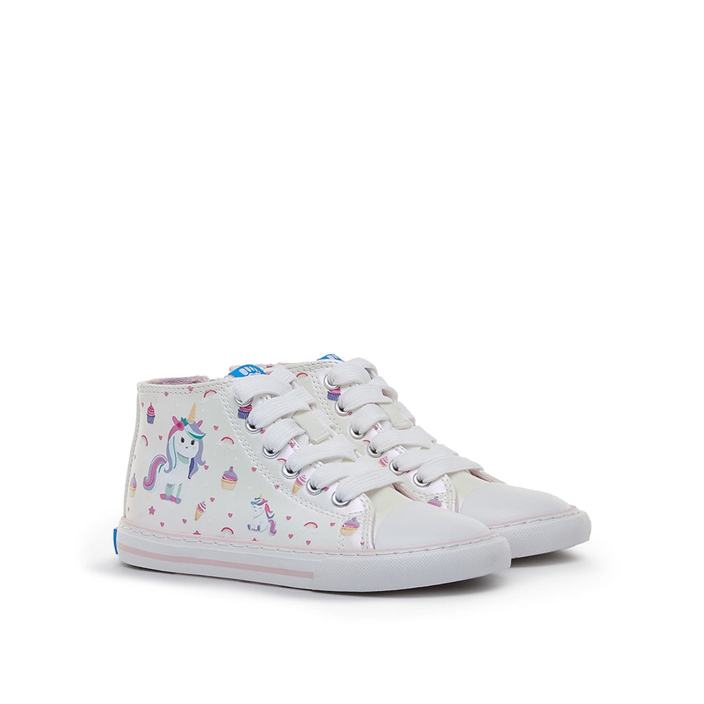 Zapatillas MTNG Free blanco para niña, vista frontal