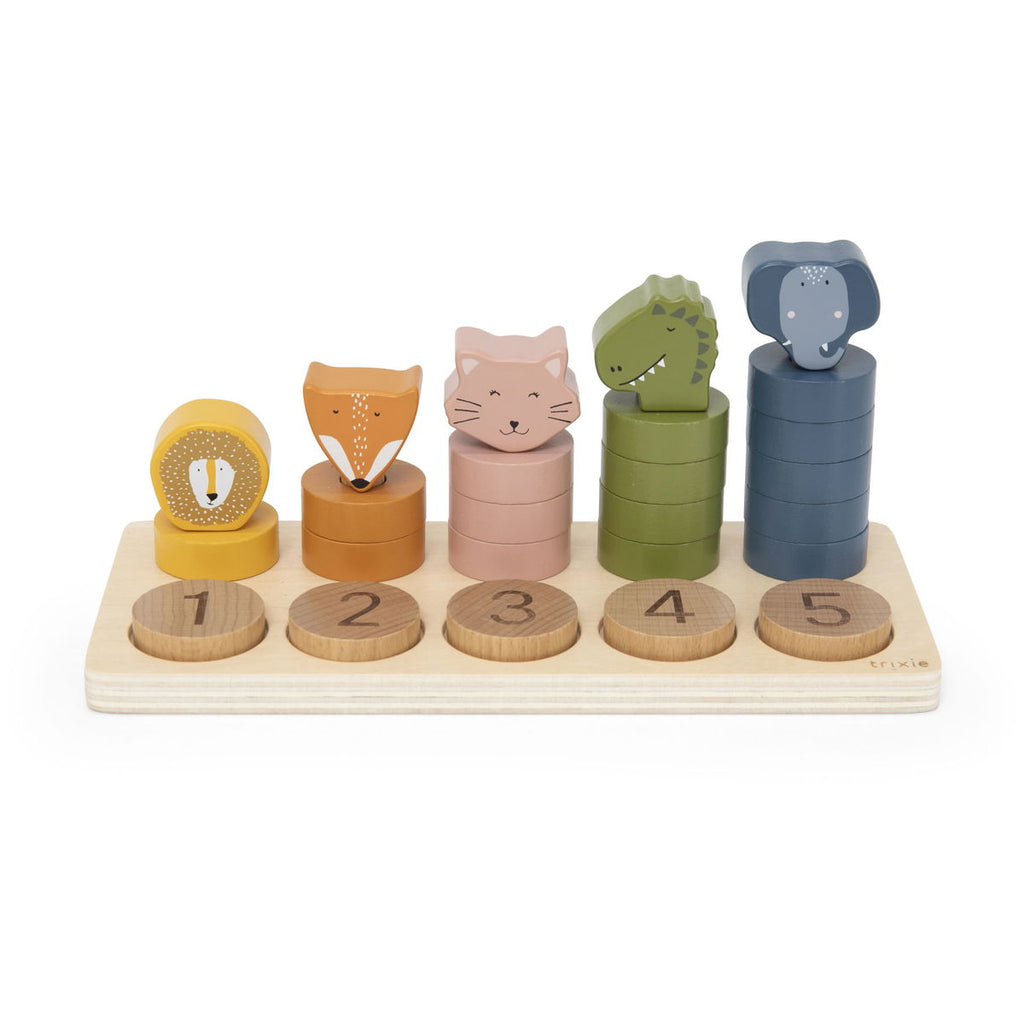 Puzle de madera para contar 0-5 Trixie